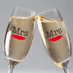 Sektglas-Set Hipster Mr&Mrs Mrs & Mrs