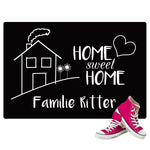 Fußmatte - Home Sweet Home als Geschenk zur Einweihung - Geschenk zum Richtfest