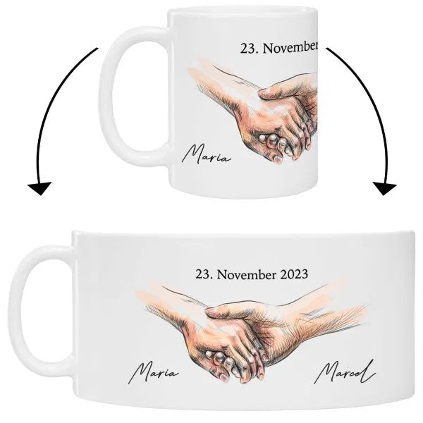 Tassen Set - Hand in Hand
