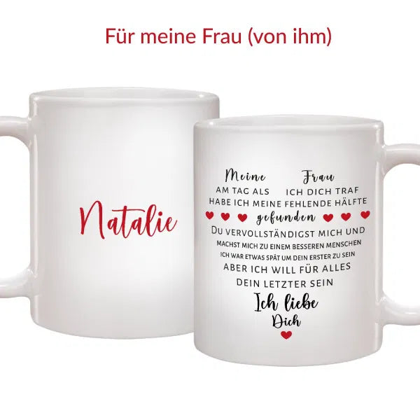 Tasse - Liebeserklärung mit Herz
