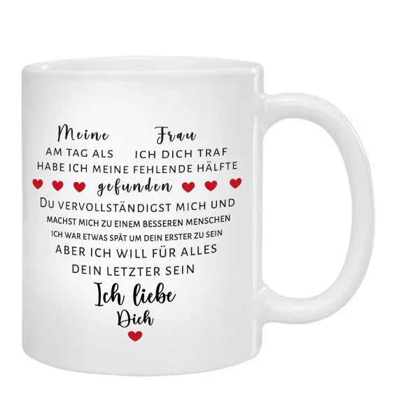 Tasse - Liebeserklärung mit Herz