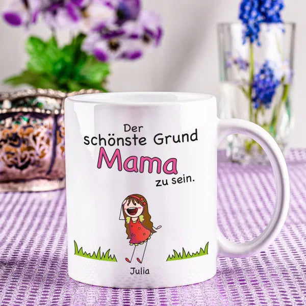 Tasse - Schönste Gründe Mama zu sein- personalisertes Geschenk für Mütter
