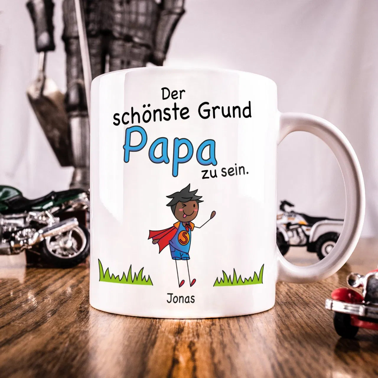 Tasse - Schönste Gründe Papa zu sein- personalisiertes Geschenk für Väter zu Weihnachten 