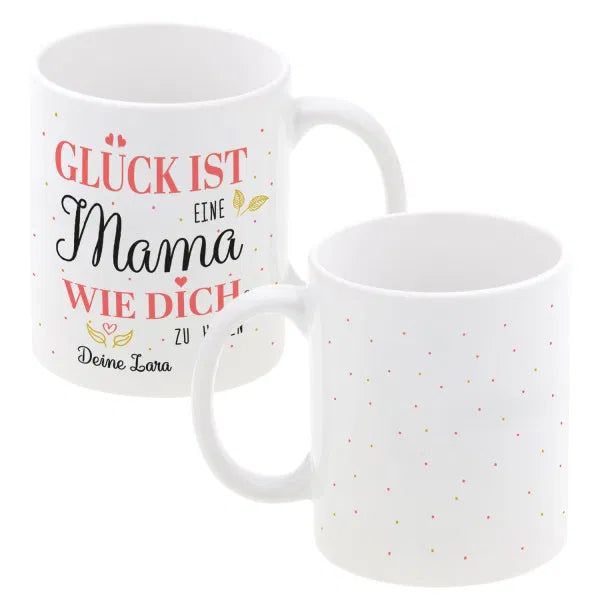 Jungle Mug Tazza Con Scritta Tedesca 'La Felicità è Avere Una Mamma Come Te' – Regalo Per La Festa Della Mamma