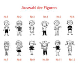 Anhänger - Tropfen im Comic Stil mit Name