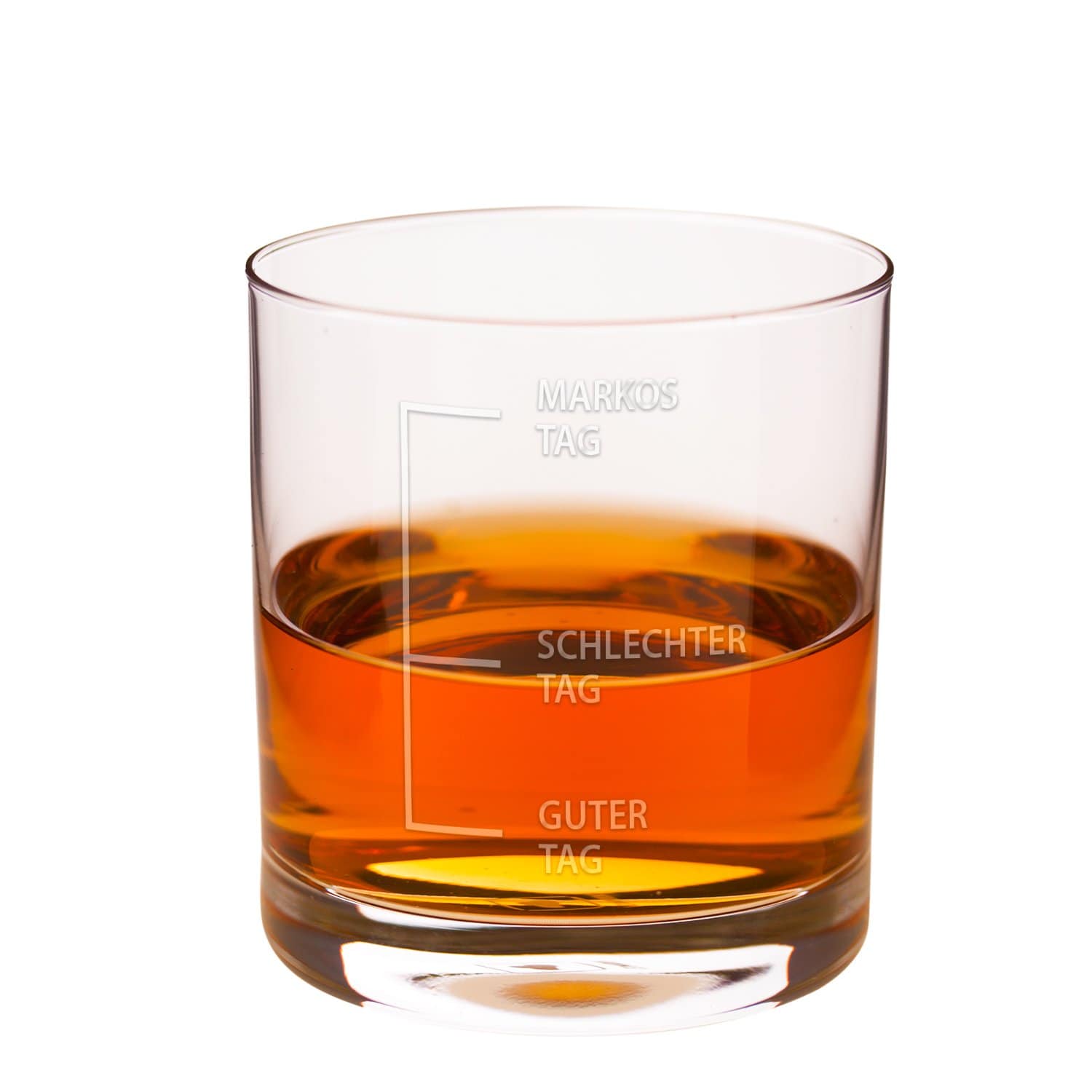 Whiskyglas - Einfach, Doppelt / Guter Tag, Schlechter Tag