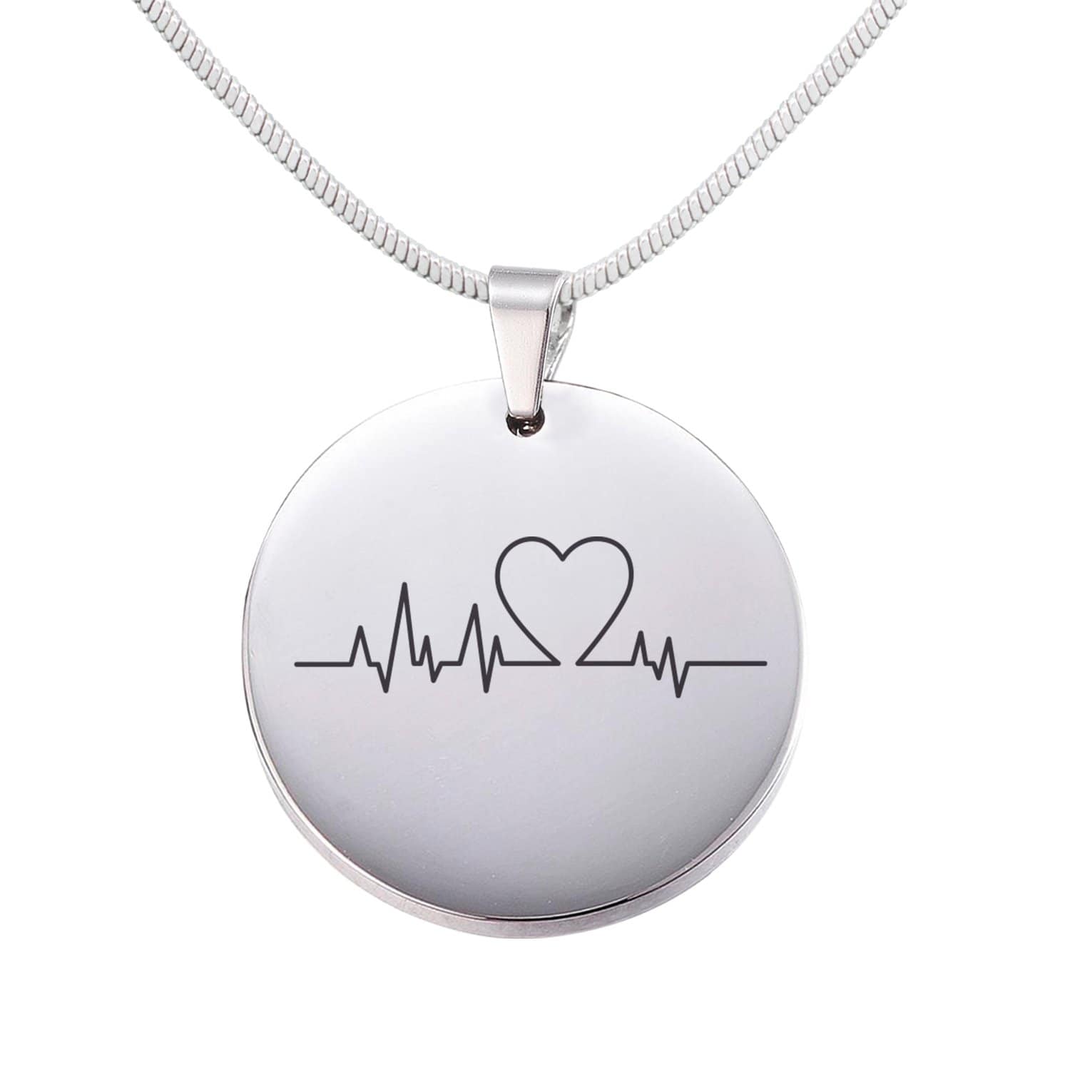 Halskette - Herzschlag mit Personalisierung