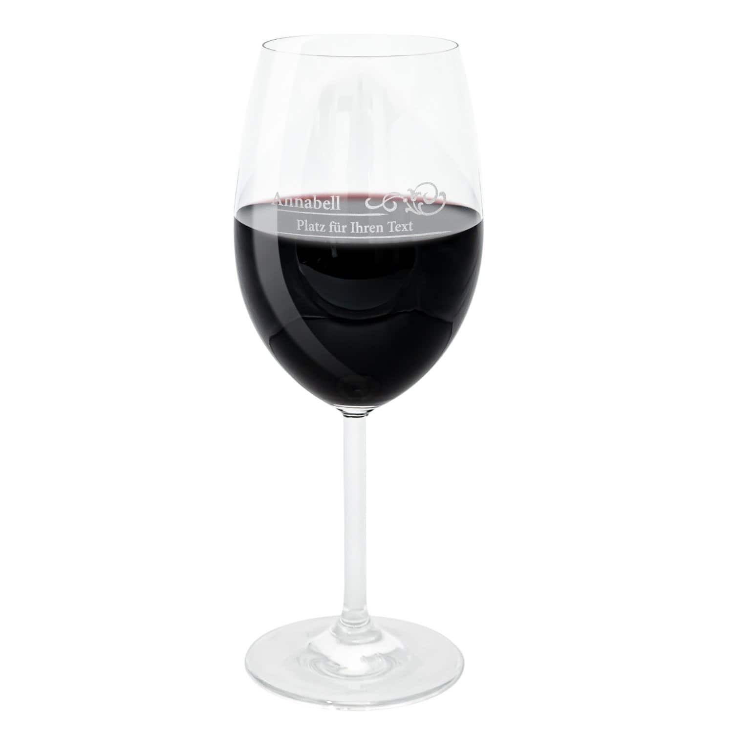 Weinglas - Vintage mit Personalisierung