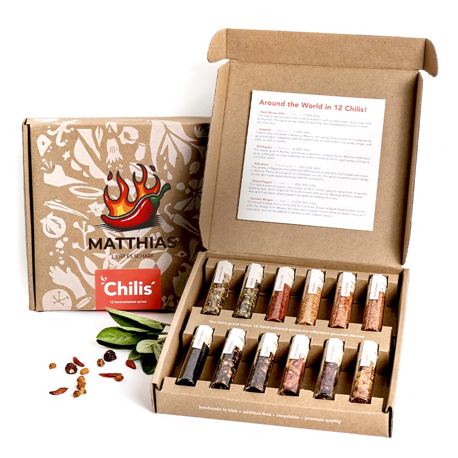 Explore Chili Set mit Personalisierung - Chili Geschenkset - Chili Box