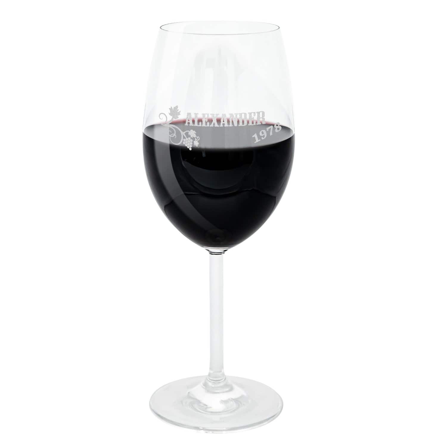 Weinglas  - Weinrebe