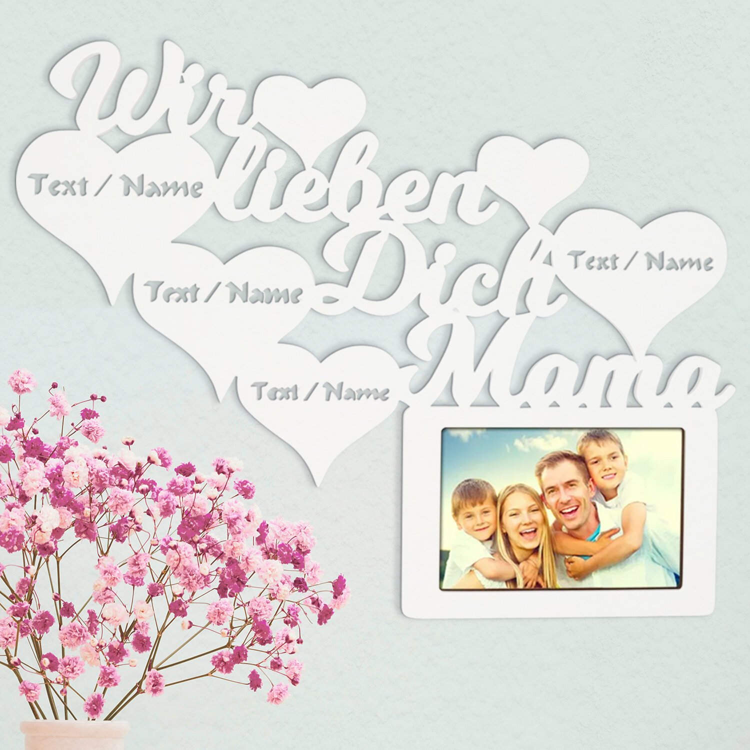 Bilderrahmen - Wir lieben Dich Mama