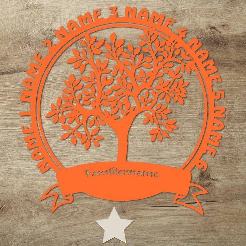 Holzleuchte - Stammbaum/ Lebensbaum mit Personalisierung